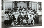 Russian Imperial family outside the Catherine Palace, Tsarskoye Selo, Russia, early 20th century. by K von Hahn