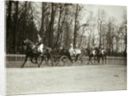 Tsar Nicholas II and Tsarina Alexandra Fyodorovna of Russia in a carriage, early 20th century by K von Hahn
