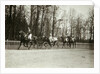 Tsar Nicholas II and Tsarina Alexandra Fyodorovna of Russia in a carriage, early 20th century by K von Hahn