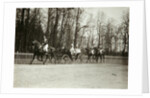 Tsar Nicholas II and Tsarina Alexandra Fyodorovna of Russia in a carriage, early 20th century by K von Hahn