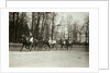 Tsar Nicholas II and Tsarina Alexandra Fyodorovna of Russia in a carriage, early 20th century by K von Hahn
