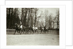 Tsar Nicholas II and Tsarina Alexandra Fyodorovna of Russia in a carriage, early 20th century by K von Hahn