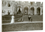 Tsarina Alexandra Fyodorovna with Tsarevich Alexei of Russia, c1907-c1910. by K von Hahn