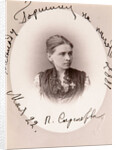 Polina Strepetova, Russian actress, c1887. by Charles Bergamasco