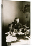 Alexander Kuprin, Russian author, at his desk, Gatchina, Russia, early 20th century. by Karl Karlovich Bulla