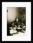 Alexander Kuprin, Russian author, at his desk, Gatchina, Russia, early 20th century. by Karl Karlovich Bulla