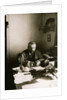 Alexander Kuprin, Russian author, at his desk, Gatchina, Russia, early 20th century. by Karl Karlovich Bulla