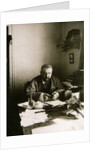 Alexander Kuprin, Russian author, at his desk, Gatchina, Russia, early 20th century. by Karl Karlovich Bulla