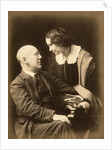 Fyodor Sologub, Russian poet, with his wife Anastasia, early 20th century. by Mikhail Leshchinsky