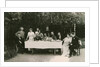 Visitors with Russian author Alexander Kuprin and his family, Gatchina, Russia, early 20th century by Unknown