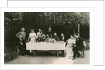 Visitors with Russian author Alexander Kuprin and his family, Gatchina, Russia, early 20th century by Unknown