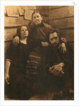 Russian author Leonid Andreyev with his mother and sister, early 20th century by Unknown