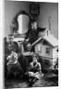 Russian author Alexander Kuprin at home with his family, Gatchina, Russia, early 20th century by Unknown