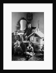 Russian author Alexander Kuprin at home with his family, Gatchina, Russia, early 20th century by Unknown