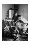 Russian author Alexander Kuprin at home with his family, Gatchina, Russia, early 20th century by Unknown