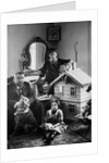 Russian author Alexander Kuprin at home with his family, Gatchina, Russia, early 20th century by Unknown