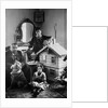 Russian author Alexander Kuprin at home with his family, Gatchina, Russia, early 20th century by Unknown