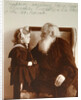 Russian author Leo Tolstoy with his granddaughter Tatiana, Yasnaya Polyana, Russia, c1910. by Vladimir Grigorievich Chertkov