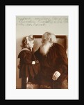 Russian author Leo Tolstoy with his granddaughter Tatiana, Yasnaya Polyana, Russia, c1910. by Vladimir Grigorievich Chertkov