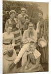 Russian author Leo Tolstoy with his family, Yasnaya Polyana, Russia, late 19th century(?). by Semyon Abamalek-Lazarev