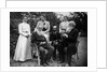 Russian author Leo Tolstoy with visitors, Yasnaya Polyana, Russia, late 19th or early 20th century by Unknown