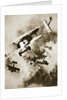 Dogfight between British and German aircraft, World War I, c1916-c1918 by Unknown