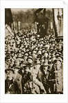 Russian revolutionaries in Petrograd (St Petersburg), Russia, 1917 by Unknown