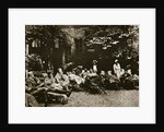 Injured soldiers recuperating at an American hospital in Paris, France, World War I, 1918 by Unknown