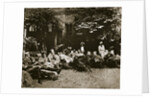 Injured soldiers recuperating at an American hospital in Paris, France, World War I, 1918 by Unknown