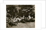 Injured soldiers recuperating at an American hospital in Paris, France, World War I, 1918 by Unknown
