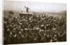 Colonel and men of the 9th East Surrey Regiment cheering the King, France, 12 November, 1918 by Unknown