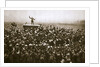 Colonel and men of the 9th East Surrey Regiment cheering the King, France, 12 November, 1918 by Unknown