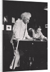 Mark Twain, American author, playing pool by Unknown