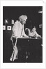 Mark Twain, American author, playing pool by Unknown