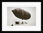 Sky cycle below a balloon, early 1900s by Unknown