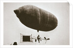 Sky cycle below a balloon, early 1900s by Unknown