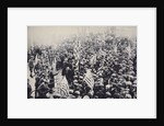 Armed troops confronting protesters during an industrial dispute, USA, 1912 by Unknown
