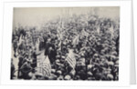 Armed troops confronting protesters during an industrial dispute, USA, 1912 by Unknown