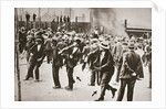 Riot during a strike by Standard Oil workers, Bayonne, New Jersey, USA, 1915 by Unknown
