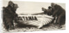 Hauling one of the Lusitania's lifeboats onto the beach, Ireland, 8 May 1915 by Clarke & Hyde