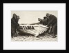 Hauling one of the Lusitania's lifeboats onto the beach, Ireland, 8 May 1915 by Clarke & Hyde