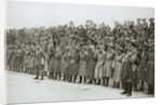 Australians cheer King George V, France, World War I, 1916 by Unknown