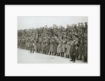 Australians cheer King George V, France, World War I, 1916 by Unknown