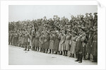 Australians cheer King George V, France, World War I, 1916 by Unknown
