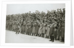 Australians cheer King George V, France, World War I, 1916 by Unknown