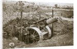 A heavy howitzer, Somme campaign, France, World War I, 1916 by Unknown