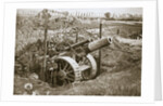 A heavy howitzer, Somme campaign, France, World War I, 1916 by Unknown