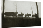 French troops on the road to the trenches, France, World War I, 1916 by Unknown