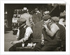 Day labourers having a hot dog and lemonade, Battery Park, New York, USA, early 1930s by Unknown
