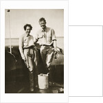 American aviator Charles Lindbergh and his wife Anne after their flight to Japan, 1931 by Unknown